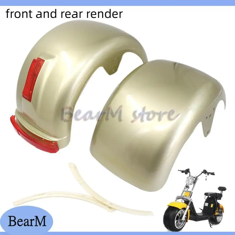 Для электрического скутера Citycoco 225/55-8 18x9,50-8 225/40-10 шин переднее и заднее крыло пластиковый корпус с задним фонарем Для электрического скутера Citycoco 225/55-8 18x9,50-8 225/40-10 шин переднее и заднее крыло пластиковый корпус с задним фонарем