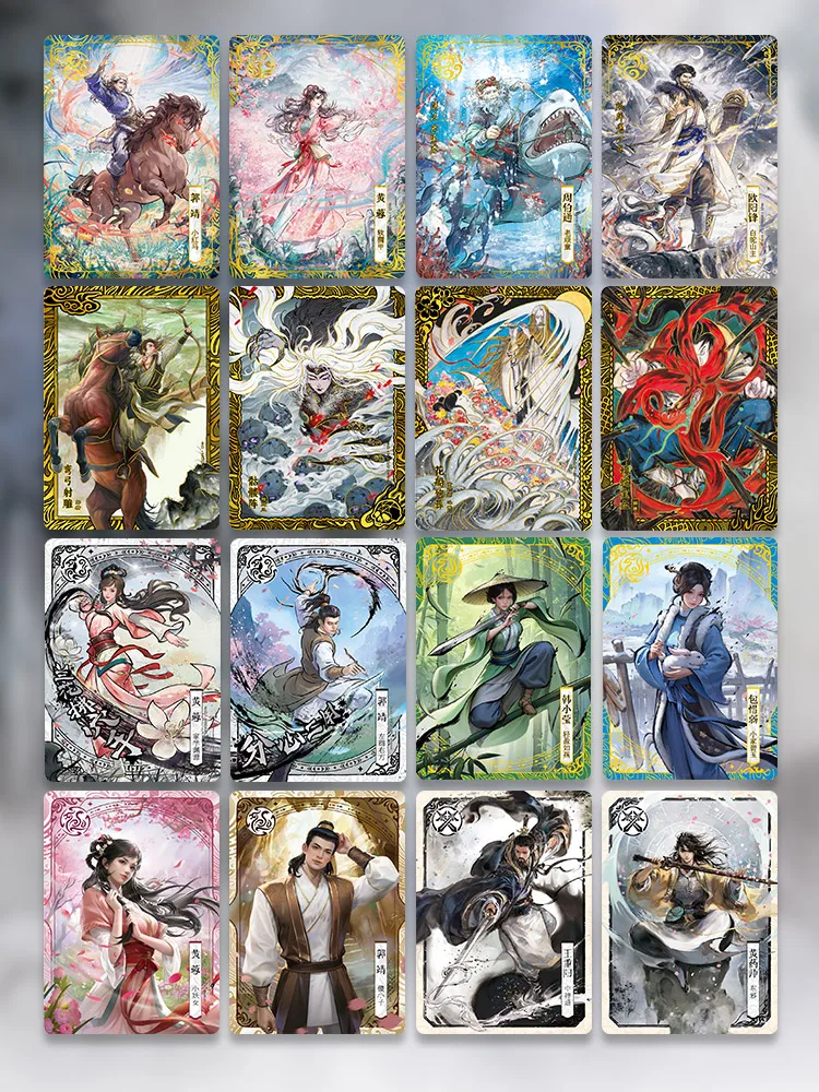 KAYOU The Legend of  the  Condor Heroes Chinese Style Cards Guo Jing Huang Rong Fun Special Package Collection Gifts