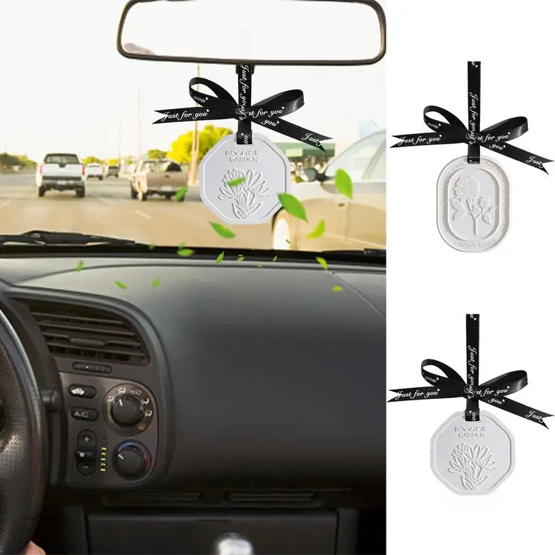 Natural Hangable Fragrant Tablets Car Air Fragrance Diffuser auto Air Aromatherapy Tablets Scents Fragrance for cars SUVs trucks