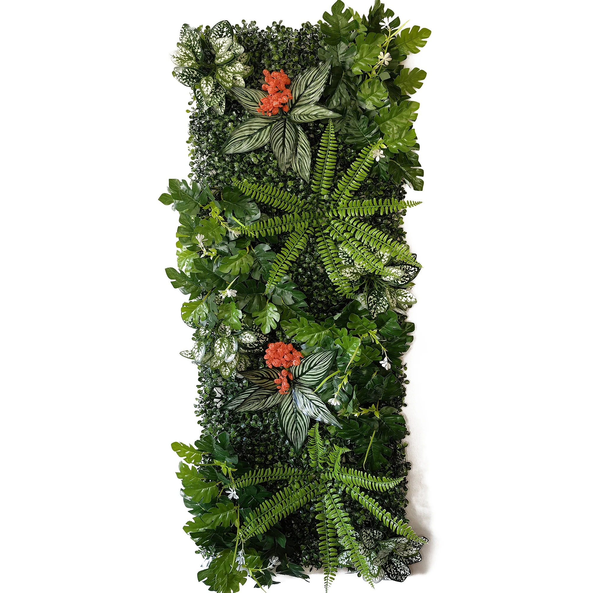 人工熱帯植物の壁パネル,40x120cm,緑の植物の背景,結 - Preserved Moss Sheet のレビューと価格