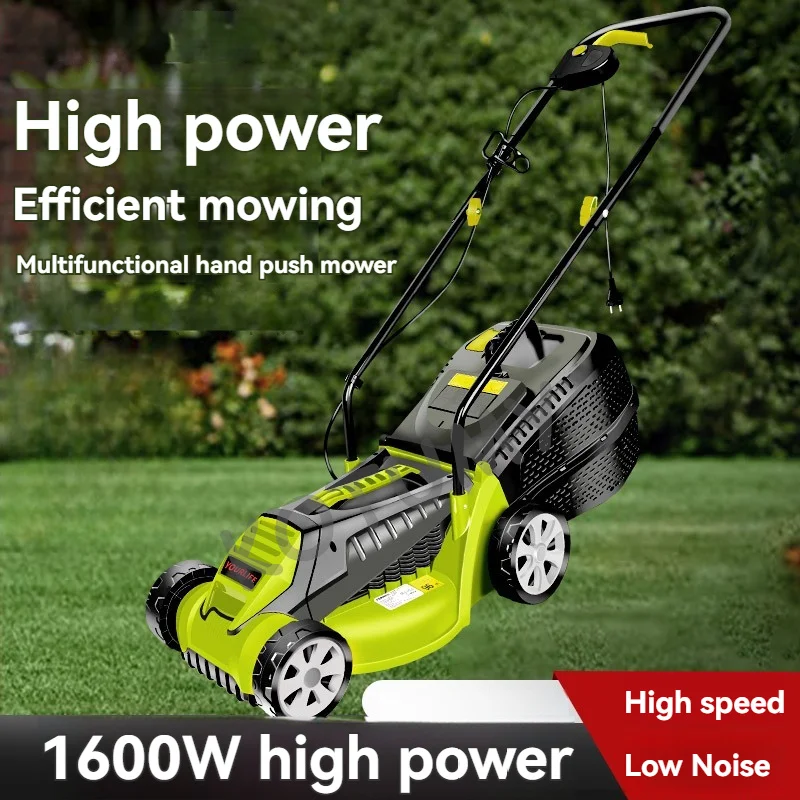 Electric Lawn Mower 3600RPM Multifunctional Grass Trimmer Household Portable Cutter Adjustable Garden Trimming Machine