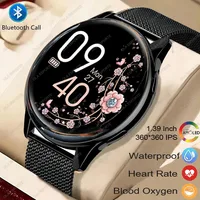 Reloj inteligente deportivo para hombres y mujeres, pantalla de 1,28 "", llamada de voz, reloj inteligente, monitoreo del ritmo cardíaco y del sueño, notificaciones inteligentes, preservación de mensajes