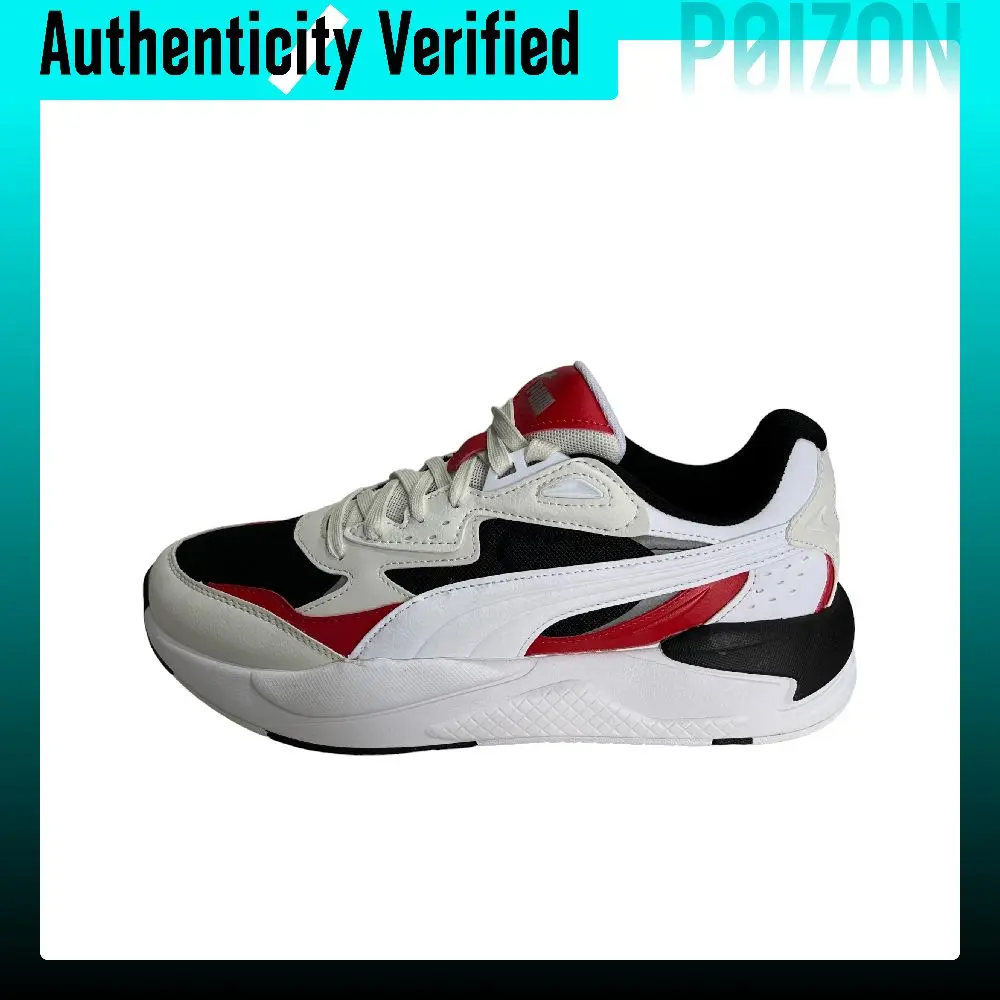 PUMA X Ray 2 Low top Casual Shoes Unisex Black White Red 384638-44