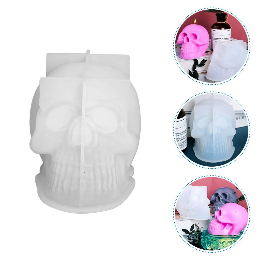 

Head Shape Silicone Mold For Diy Halloween Creative Mold Decor Epoxy Craft Candles Making Supplies