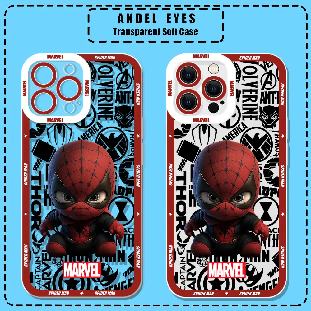 Cute Baby Groot SpiderMan Venom Case For Samsung Galaxy S25Ultra S24 S23 S21 S20 Fe Plus S25 S24 Ultra Cqoues Transparent Cover