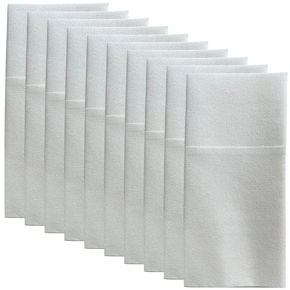 50Pcs Cutter Fork Wrapping Napkins Disposable Party Tableware Packing Napkins for Bbq Banquet Travel School Supplies