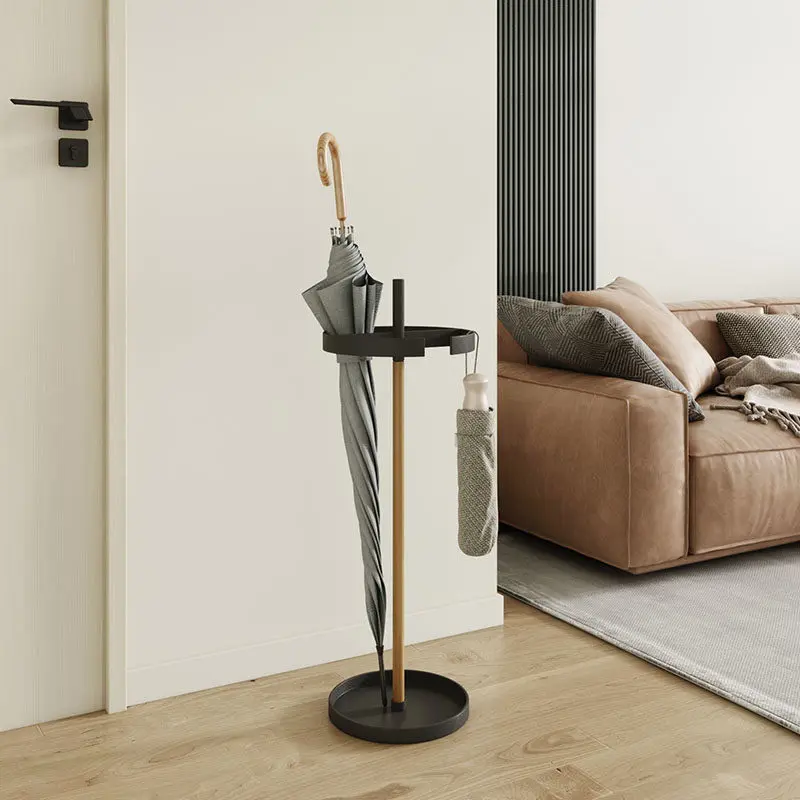 Wrought Iron Umbrella Stand,Floor-standing Creative Umbrella Barrel,Doorway Painted Umbrella Holder,Drainage Storage
