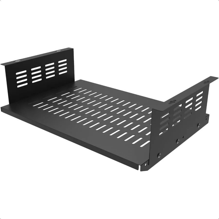 

JINGCHENGMEI Under Desk Computer Mount for Small Form Factor SFF Computers and PCsUsing Space 17.3 x H 4 x D 12 Compatible with