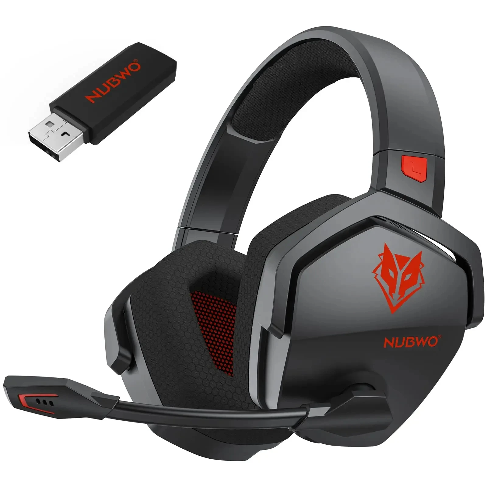 NUBWO G06 Duales kabelloses Gaming-Headset mit Mikrofon für PS5, PS4, PC, Mobile, Switch, 2,4 GHz Bluetooth 5.3-Gaming-Kopfhörer 10