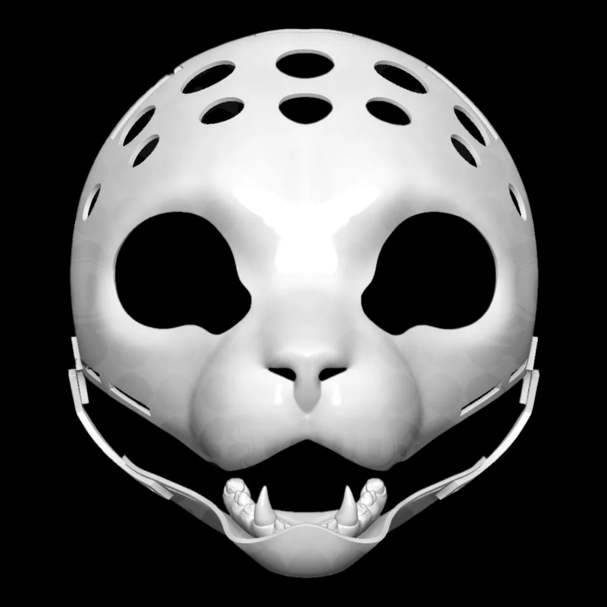Realistic Base Mask Fursuit Felidae 3D Printing Realistic Beast Suit Cosplay Costume Accessorie for Kemono/American Style Furry