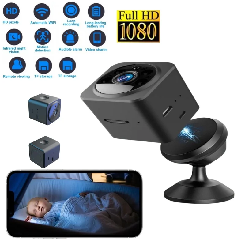 

HD 1080p Night Edition Video Bidirectional Voice Chat Camera Rechargeable Magnetic Micro Monitoring