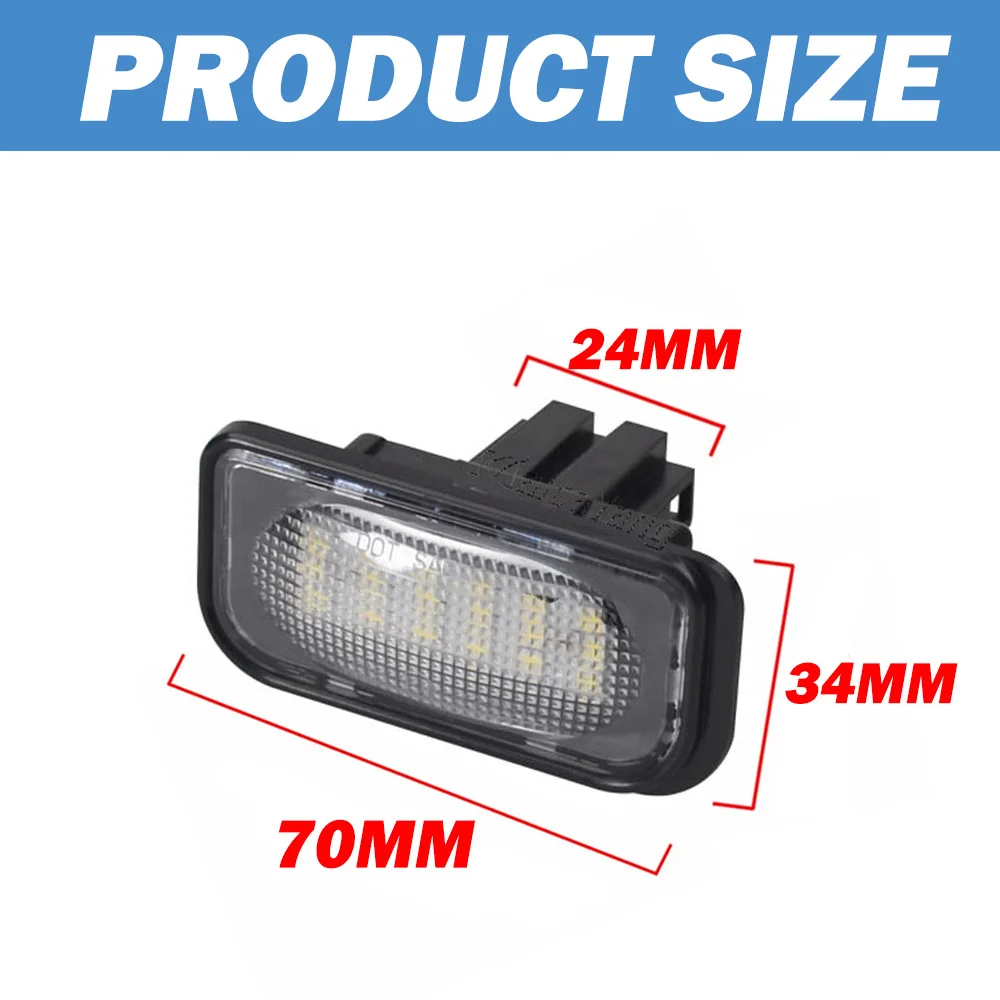 2x Fits For Chrysler Crossfire Coupe Roadster 2004 2005 2006 2007 2008 SMD White Error Free Led License Plate Lights Lamps