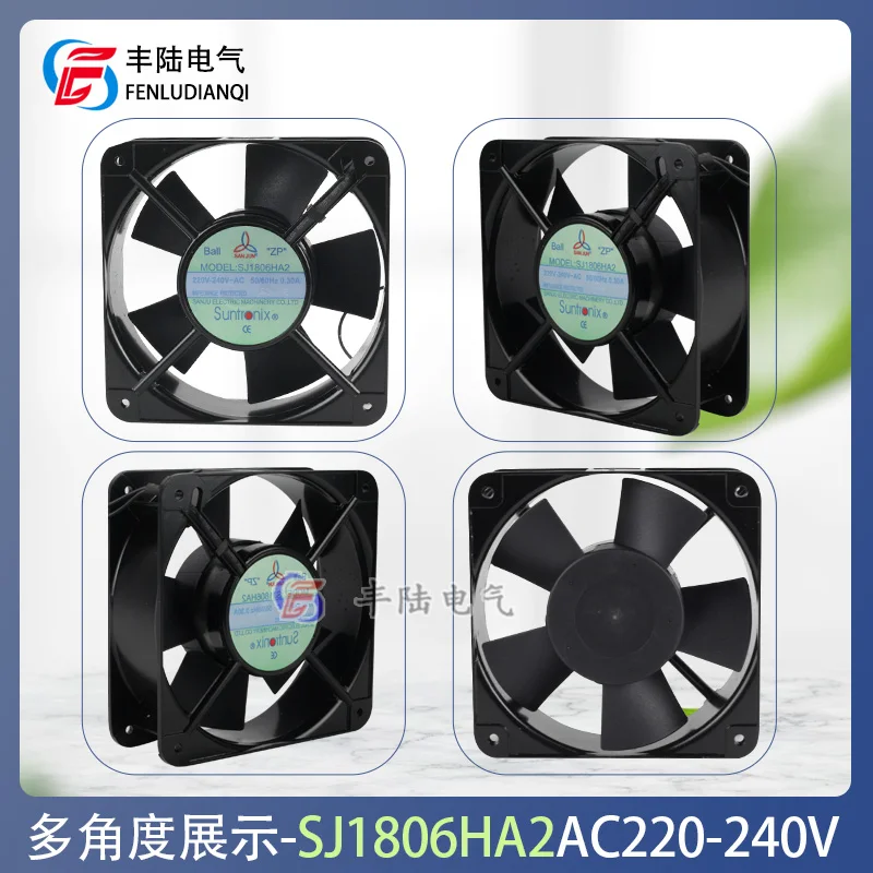 Kipas Pendingin Aksial AC Persegi SJ1806HA1 AC110V SJ1806HA2 AC220-240V 180x180x60mm 0.70A Kipas Ventilasi Kabinet Industri