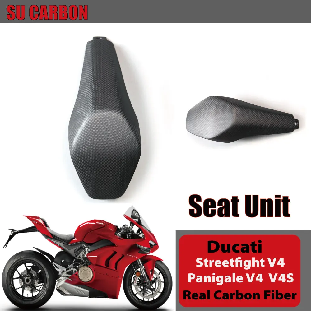 100% Real Carbon Fiber For Ducati Panigale V4 /V4S V2 Streetfighter V4 V2 Motorcycle Accessories Seat Unit Fairing