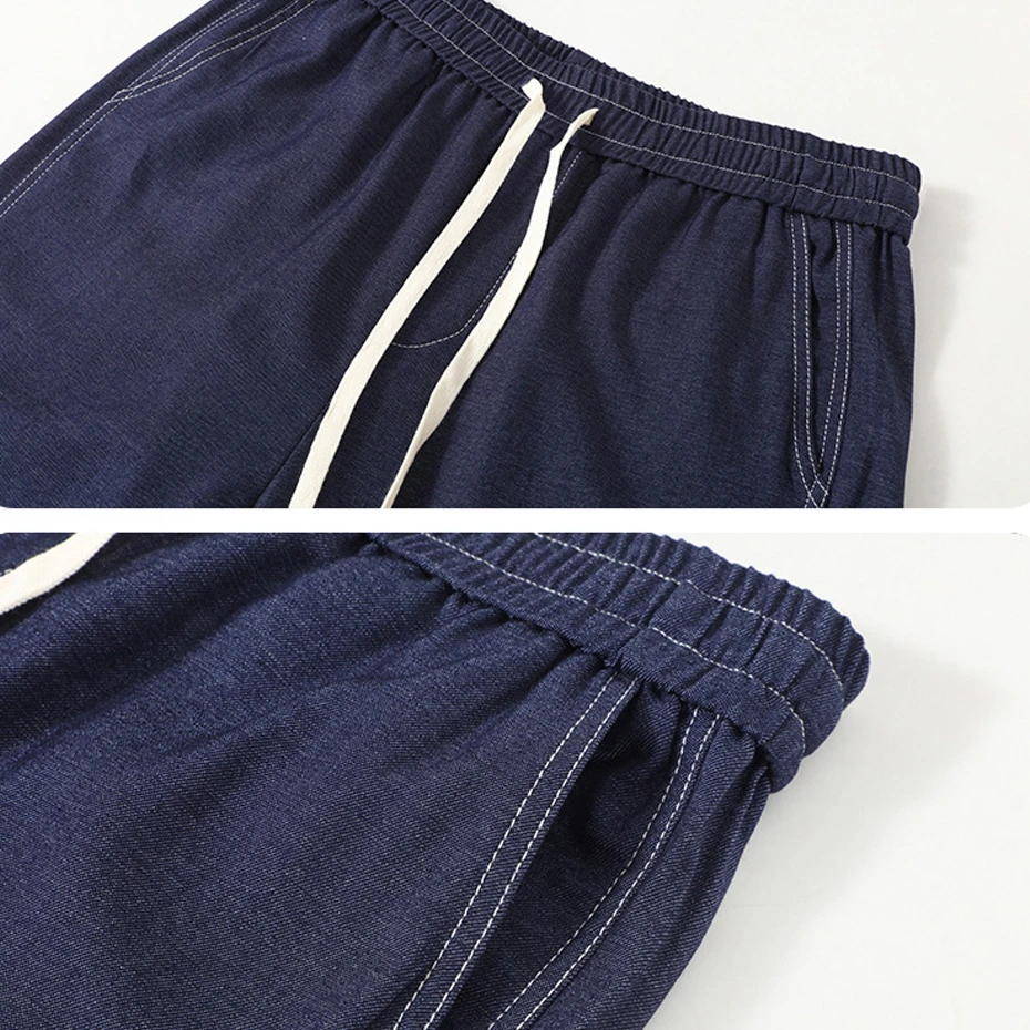 12XL Plus Size Jeans Men Baggy Denim Pants Fashion Casual Elastic Waist Straight Jeans Male Trousers Big Size 12XL