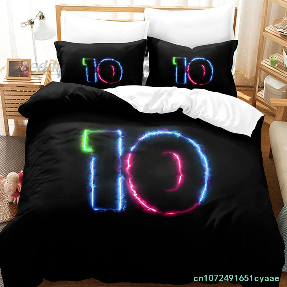 Lucky Number Bedding Set Single Twin Full Queen King Size Bed Set Aldult Kid Bedroom Duvetcover Sets 3D 2022 Bed Sheet Set
