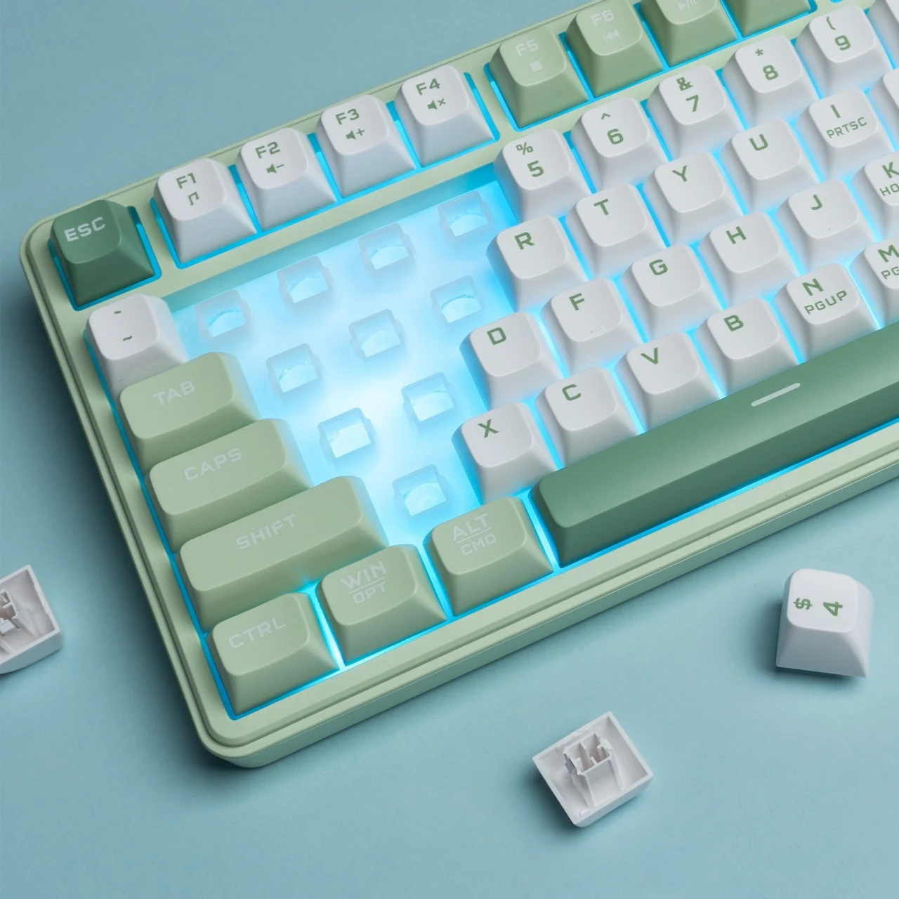 Womier DK75 75% Wireless Membrane Keyboard 3-Mode Bluetooth/2.4G/USB-C RGB Backlit Keyboard with Knob&Screen for PC/Mac Gamer