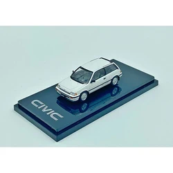Hobby Japan Diecast Alloy 1: 64 Honda Civic Car Model White Red Silver Car Model Classics Adult Souvenir Gift Static Display