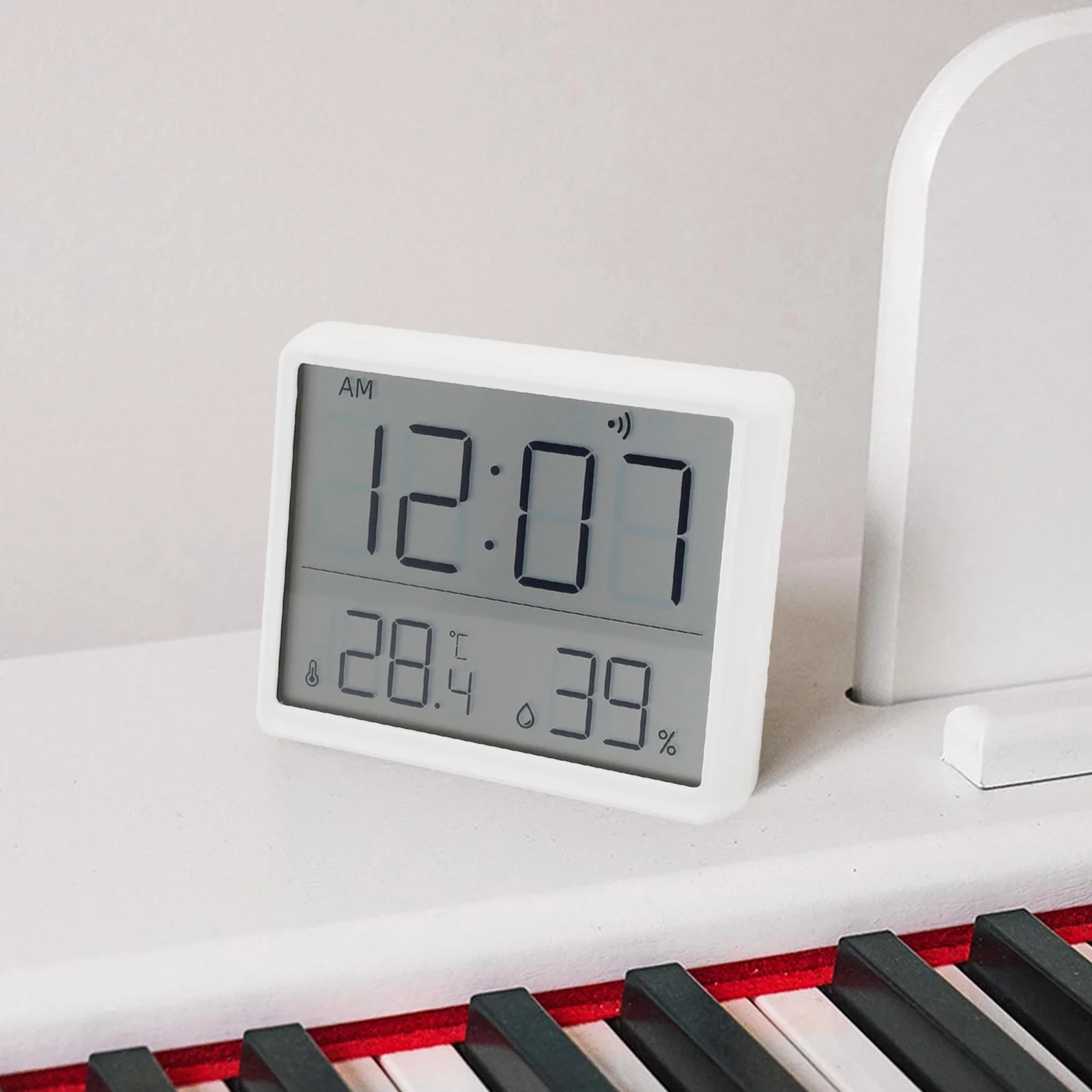 Electronic Thermometer Hygrometer with Multiple Display Options Wall Hanging Refrigerator Suction or Placement