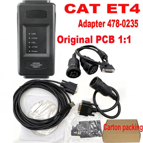 Caterpillar ET4 통신 어댑터 그룹 ET IV CAT 전기 시스템, 중장비 트럭 진단 도구 키트, CAT ET 4 4780235