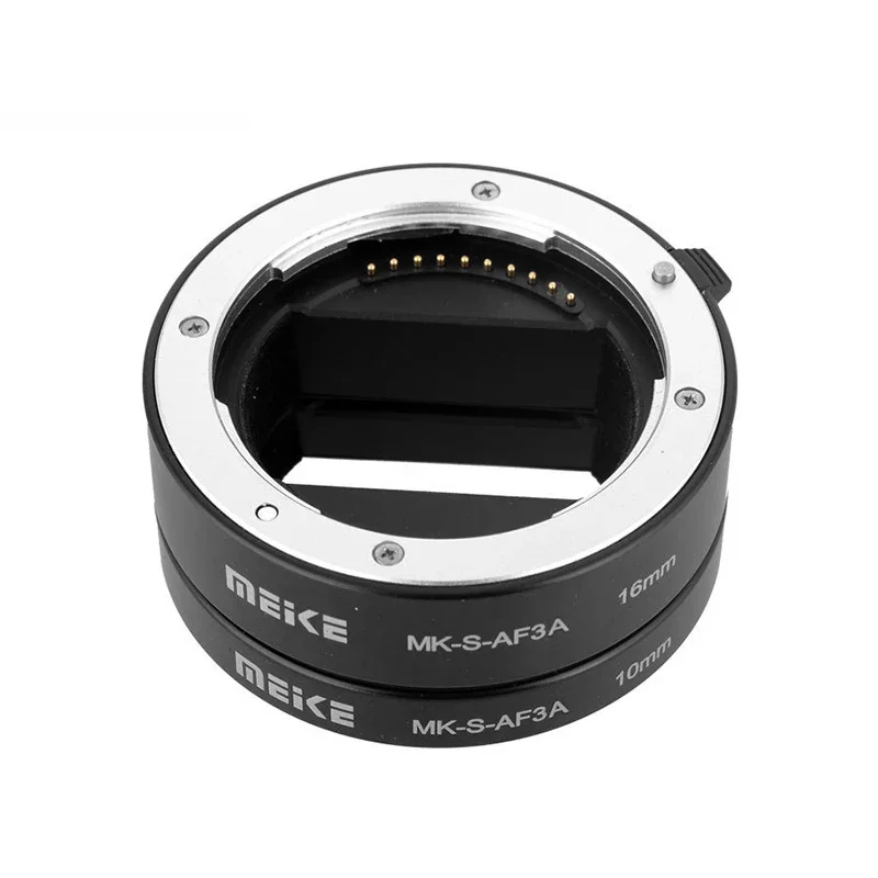 for Meike MK-S-AF3A Macro extension tube with autofocus metal 10mm 16mm for Sony Mirrorless a6300a6000a7a7 SII camera e-mount
