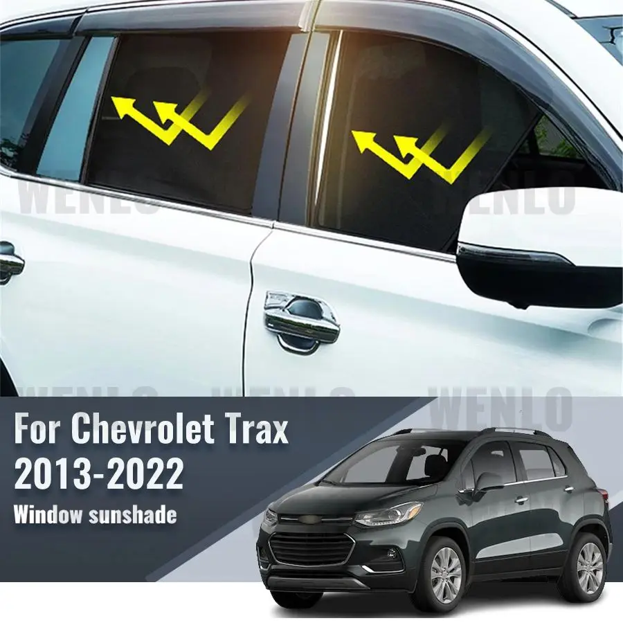 

For Chevrolet Trax Tracker 2013-2022 Magnetic Car Sunshade Shield Front Windshield Frame Curtain Rear Side Window Sun Shades