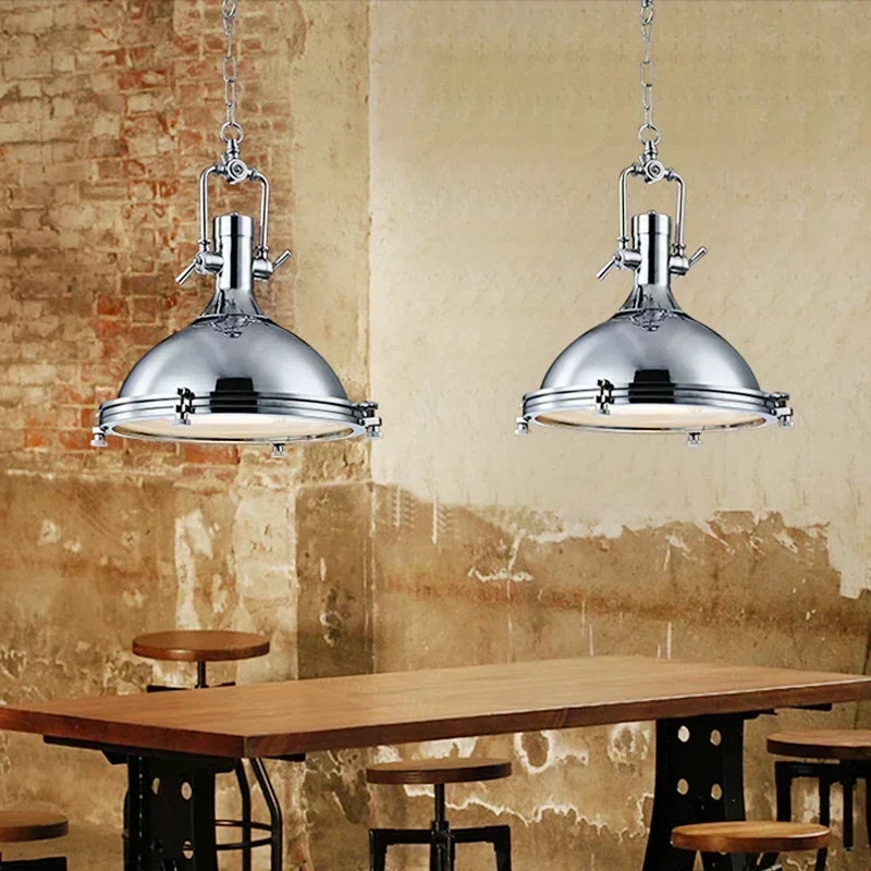 

‌Vintage Industrial Metal Cage Chandelier LED Pendant Light 3000K Warm White for Living Room Loft Kitchen Bar Dining room Light