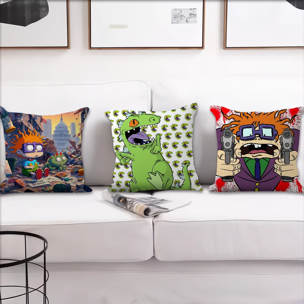 cover Pillow Cartoon Case R-Rugrats Cushion Room Bedroom Headboard Sofa Living Backrest Car Square