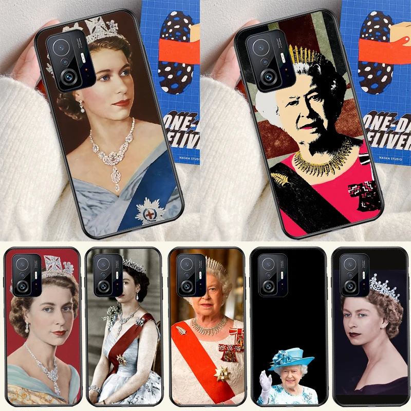 Queen Elizabeth II Cover For Xiaomi 12T 11T Pro 12 13 Lite Case For POCO X5 X3 Pro X4 F4 GT F3 M5s F5 Pro Coque