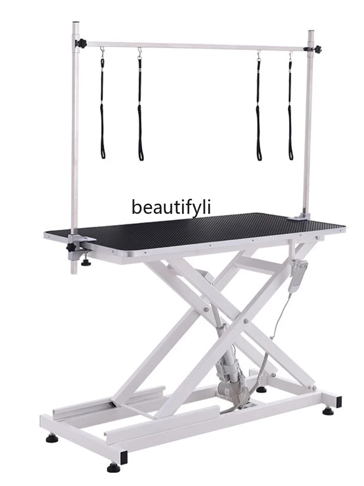 

Pet Hydraulic Lifting Cosmetic Table Gantry Cat Dog Bath Folding Pet Shop Special Beauty Table