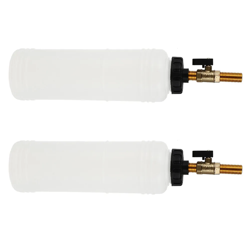 

2Pcs Brake Fluid Bleeder Bottle Professional Pneumatic Vacuum Brake Bleeding Tool for Car Motorcycle Clutch Oil Change Refill