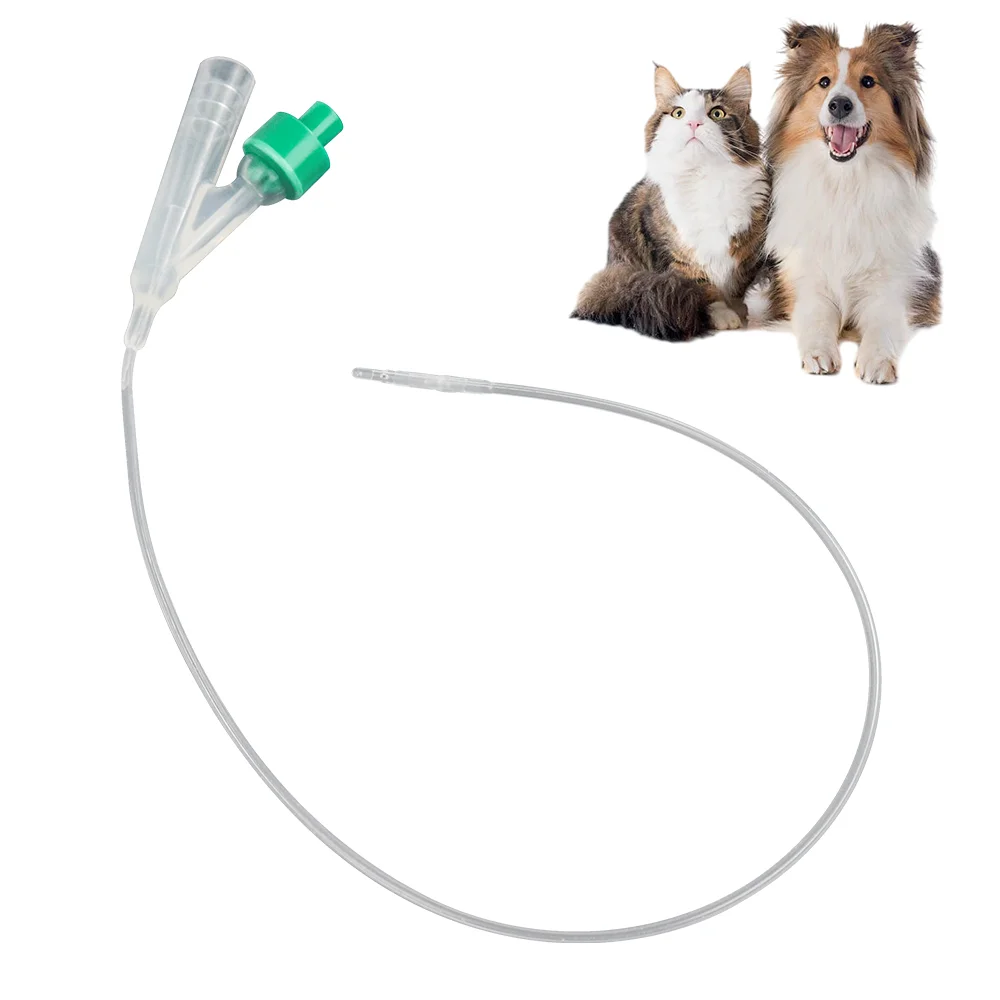 Veterinary Catheter 5Fr 290mm Silicon 2-Way Foley Catheter Animal Urethral Tube Pet Silicone Urinary Catheter
