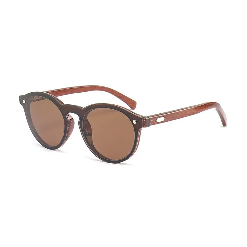 Cat Eye Wooden Legs Sunglasses Women Vintage Round Sun Glasses Men Mirror Bamboo UV400   Goggles Gafas De Sol  To Men and Women