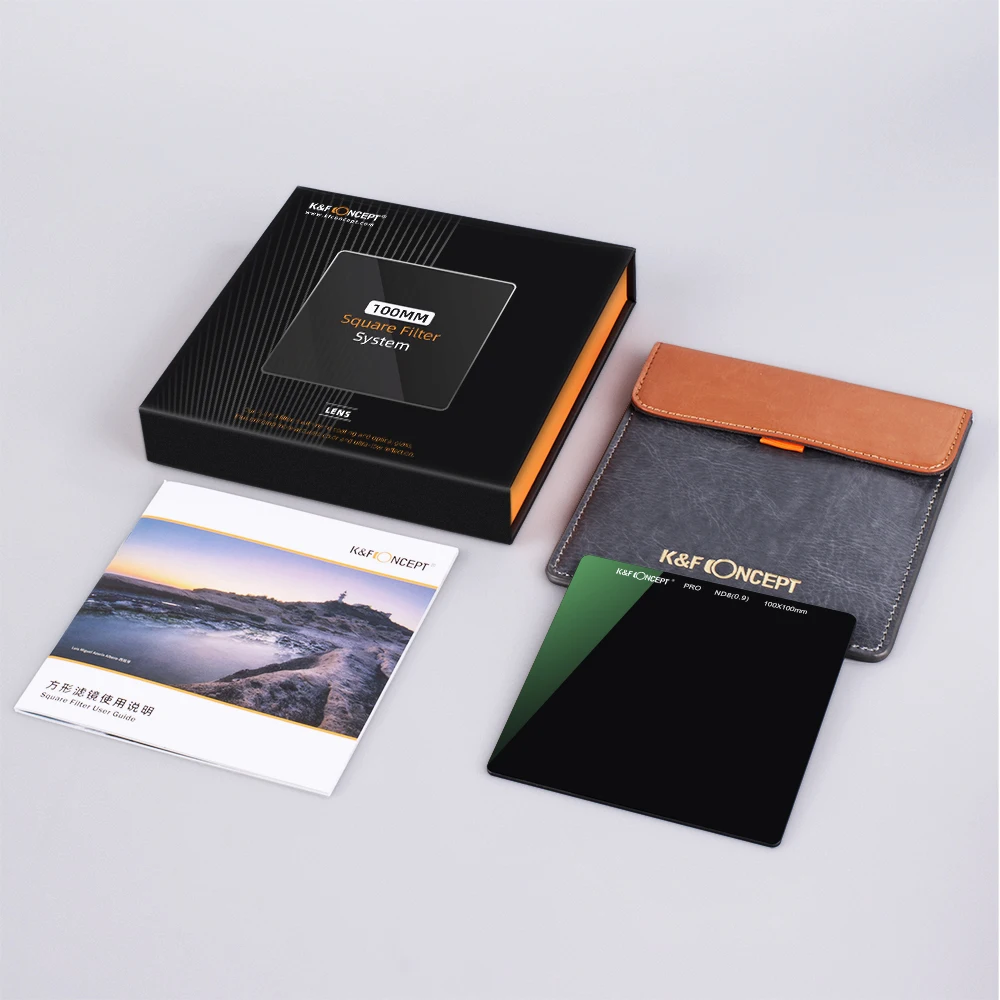 K & fのコンセプト100 × 100ミリメートルND8正方形フィルター超スリムhd 28 mc減agc光学ガラスカメラレンズフィルターフィルター