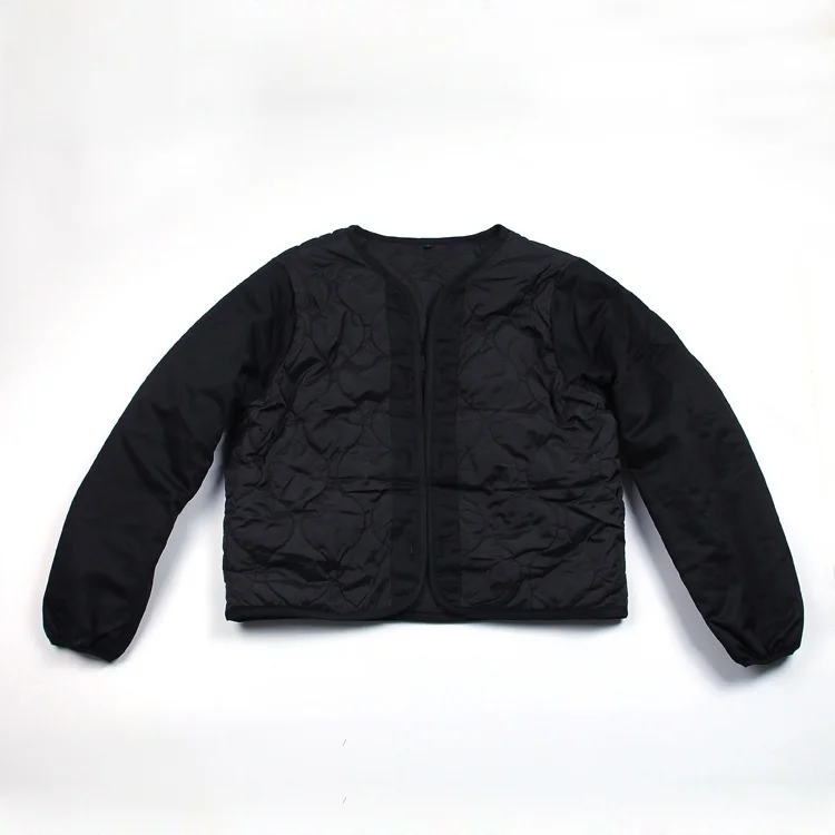 

Detachable Inner Liner ort Cotton Jaet Double-Sided Wear Military Sle Casual Loose Fit Men's Coat Bla Color