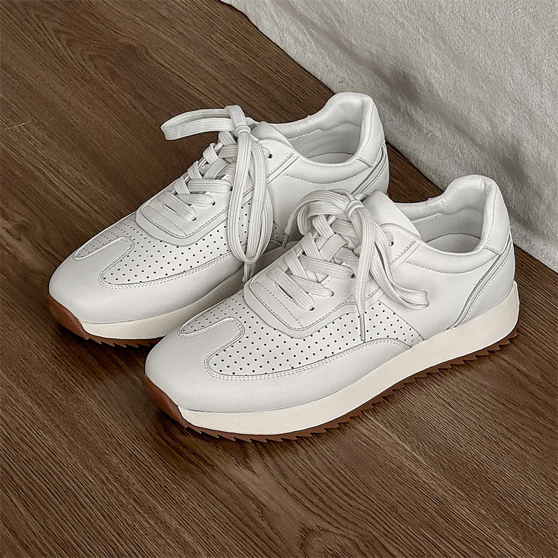 

Новые мужские повседневные кроссовки из натуральной кожи, дышащие, с острым носком, в уличном стиле, для молодых мужчин