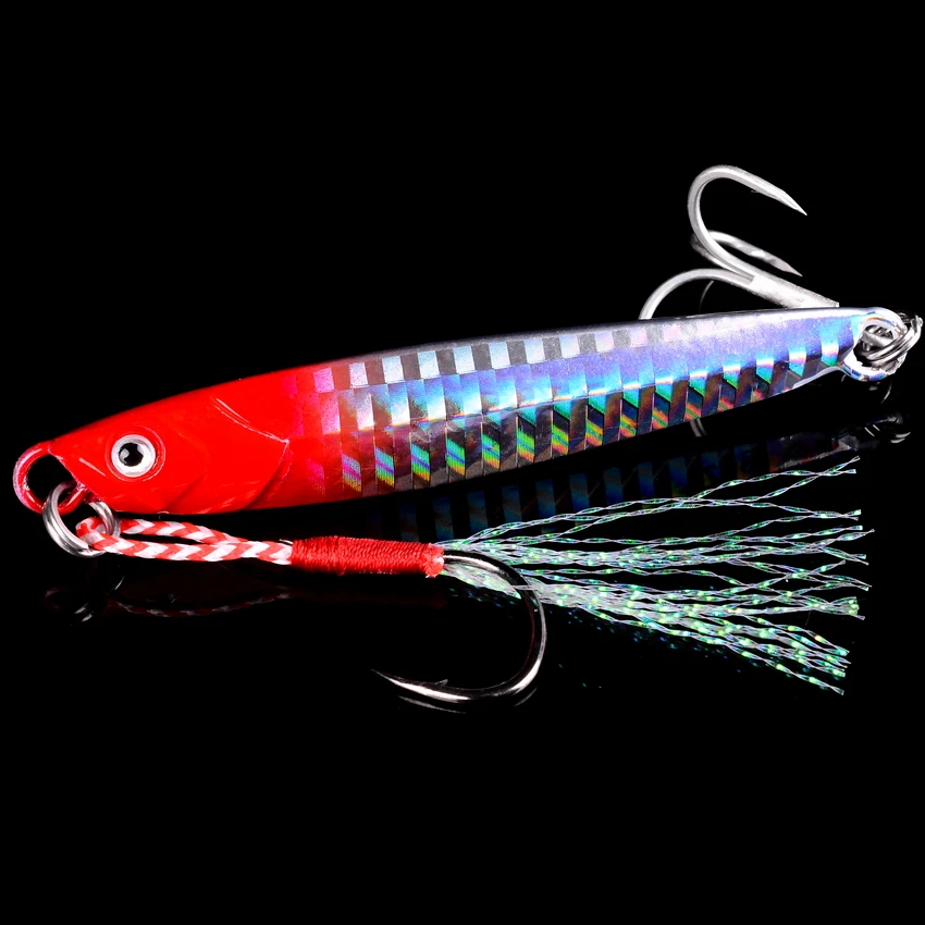 Ozean Boot Strand Meerwasser Angeln Drag Metall Jigging Köder 60g 80g Künstliche Köder für Spanische Makrele Bass Casting löffel Jigs – Detail 6