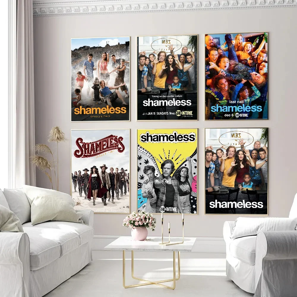 Shameless Hot TV Classic Vintage Posters Waterproof Paper Sticker Coffee House Bar Home Decor