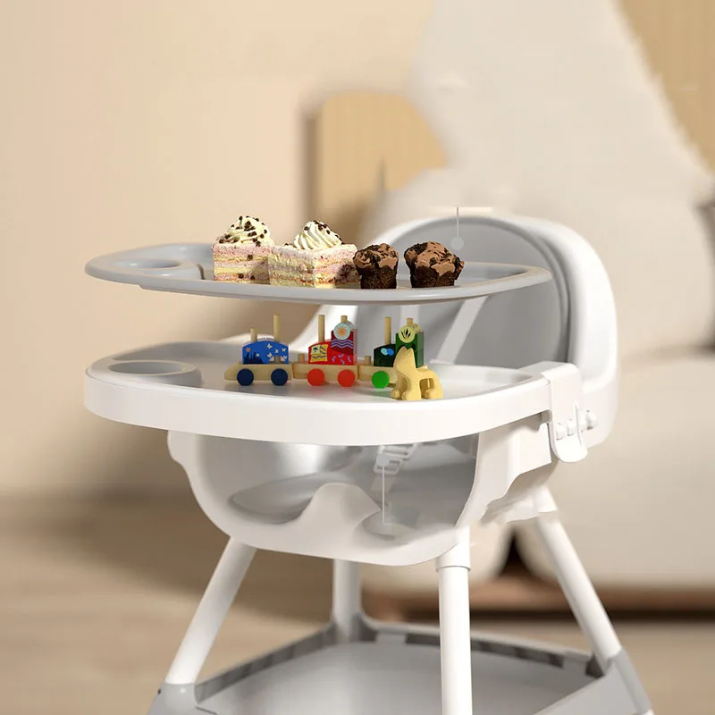 كرسي طعام أطفال بلاستيكي حديث محمول مع استخدام المطبخ مقعد طعام خارجي للأطفال