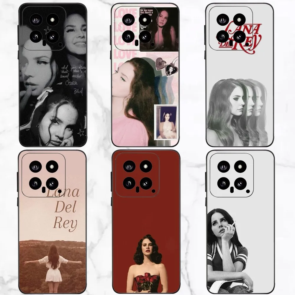 L-Lana Del Rey Singer Phone Case For Xiaomi 11 Redmi Note 11 5G 8T 9A 9 10T Note8Pro Note9 12SUltra Black Case