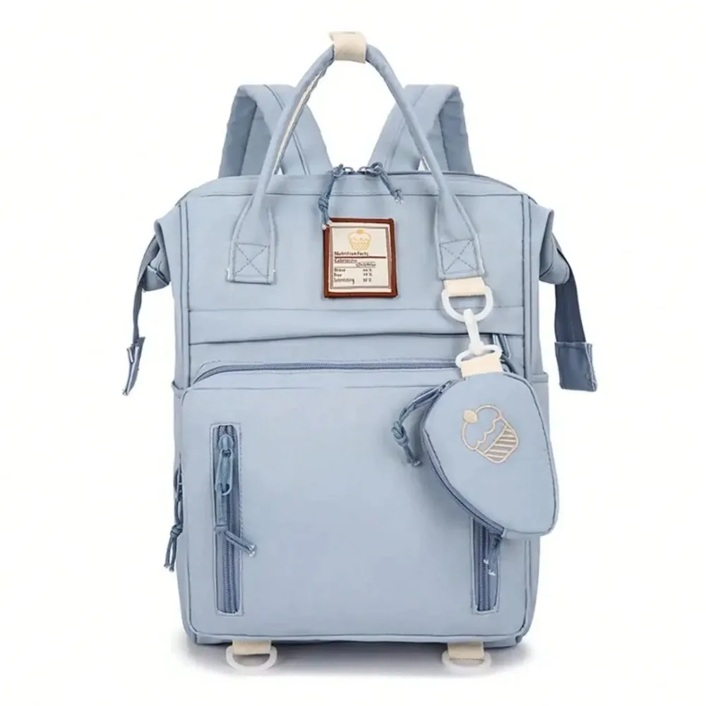 

Harajuku Nylon School Backpack Large Capacity Wear-resistant School Bag With Coin Purse Laptop Book Pack Women