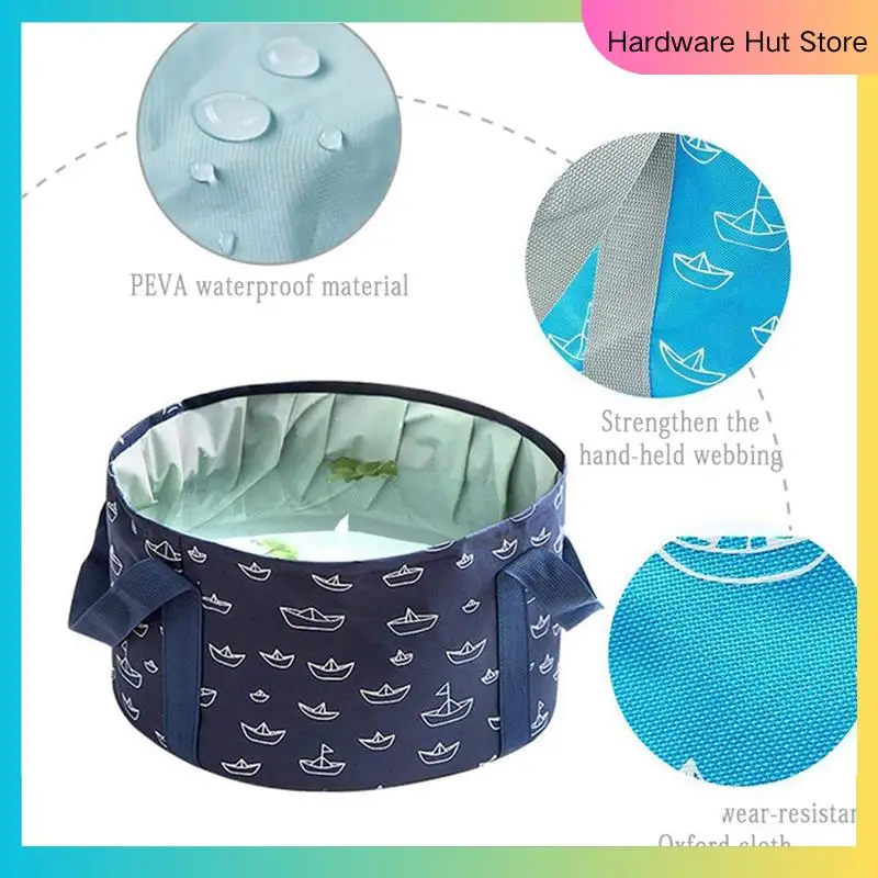 

Складное ведро для ног для купания ног, портативная дорожная ванна для ног, портативная раковина для ног, кемпинг на открытом воздухе-Y31A