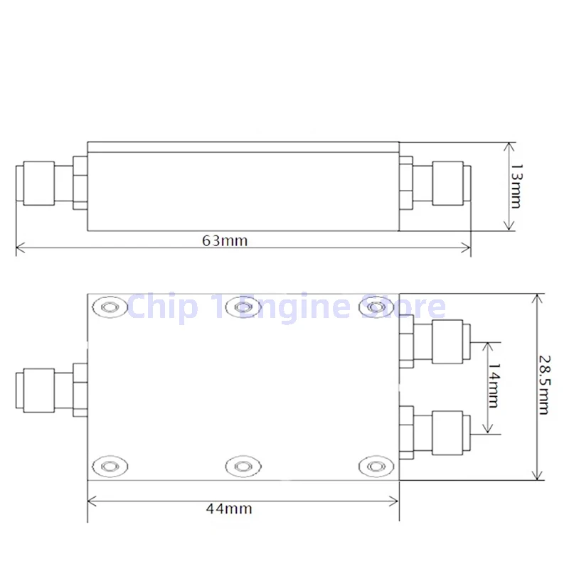 RF power distributor SMA Power Divider One to Two 0.5GHz-6GHz Microstrip Splitters RF Combiner 2 Way SMA female Connector