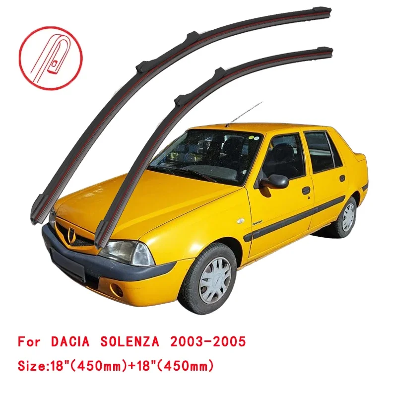 

For DACIA SOLENZA 2003-2005 Car Windshield Wiper Blade Front Windscreen Brushes Washer Accessories Cleaning Replacement Parts