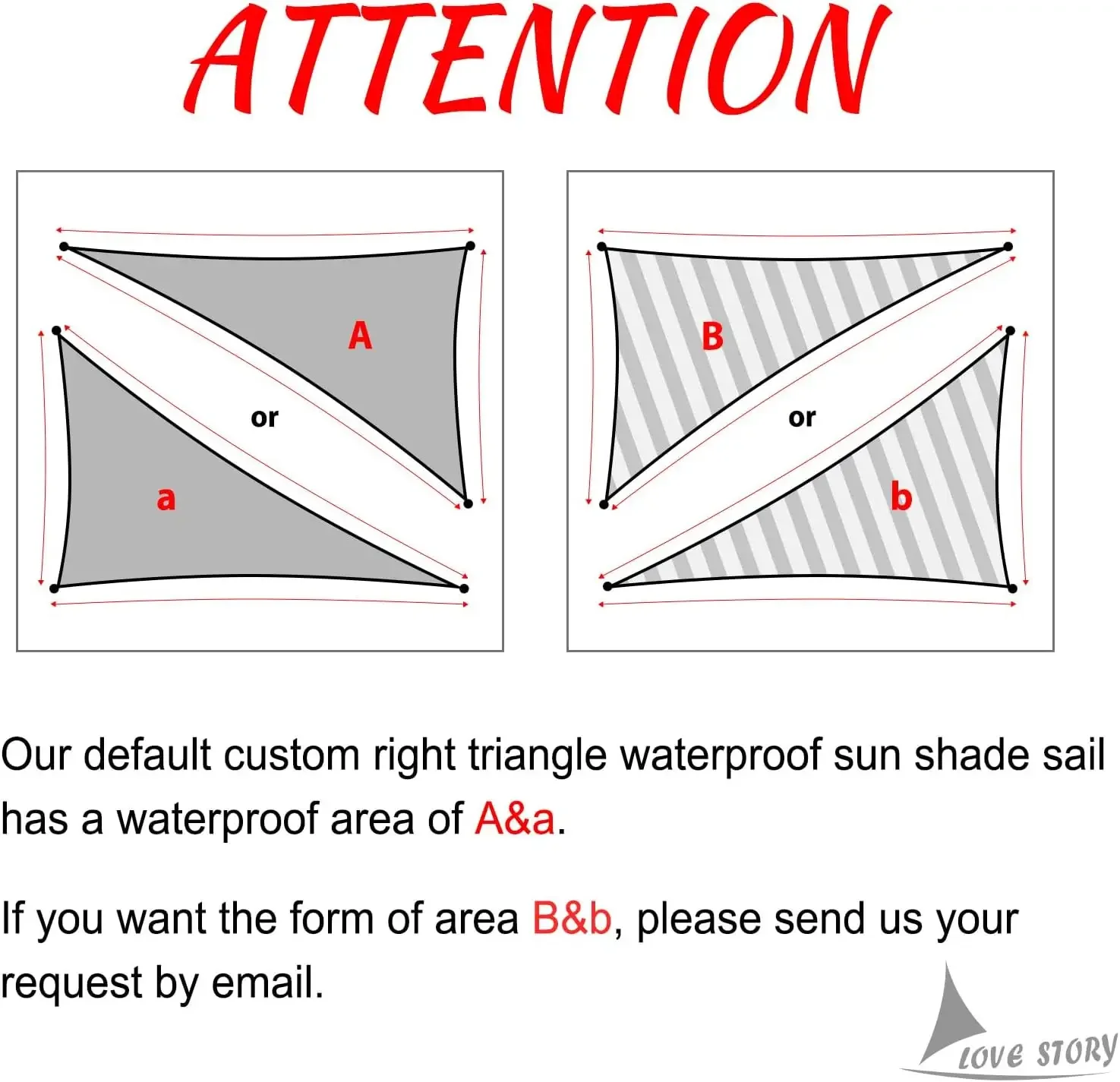 Right Triangle 6'x12'x13.4' Waterproof Sun Shade Sail Canopy UV Block for Outdoor Patio Backyard Carport,Dark Grey