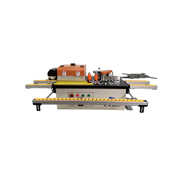 For Wood Furniture Customized PVC Polishing Edge Banding Machine With Light Double Rubber Cover