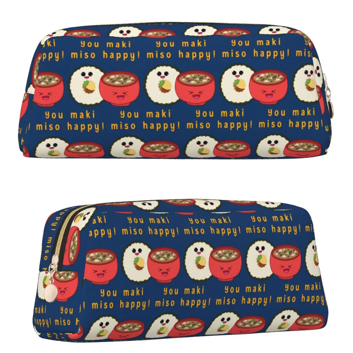 You Maki Miso Happy Sushi Ramen Federmäppchen für Schüler, Geschenke, Stiftbox, Stifttasche, Aufbewahrung von Schreibwaren