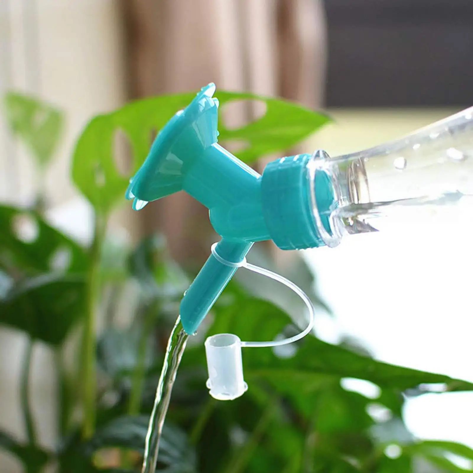 2 In 1 Watering Nozzle Sun Flower Automatic Watering Waterer Gardening Beverage Bottle Succulents Irrigation Tools Spray Head