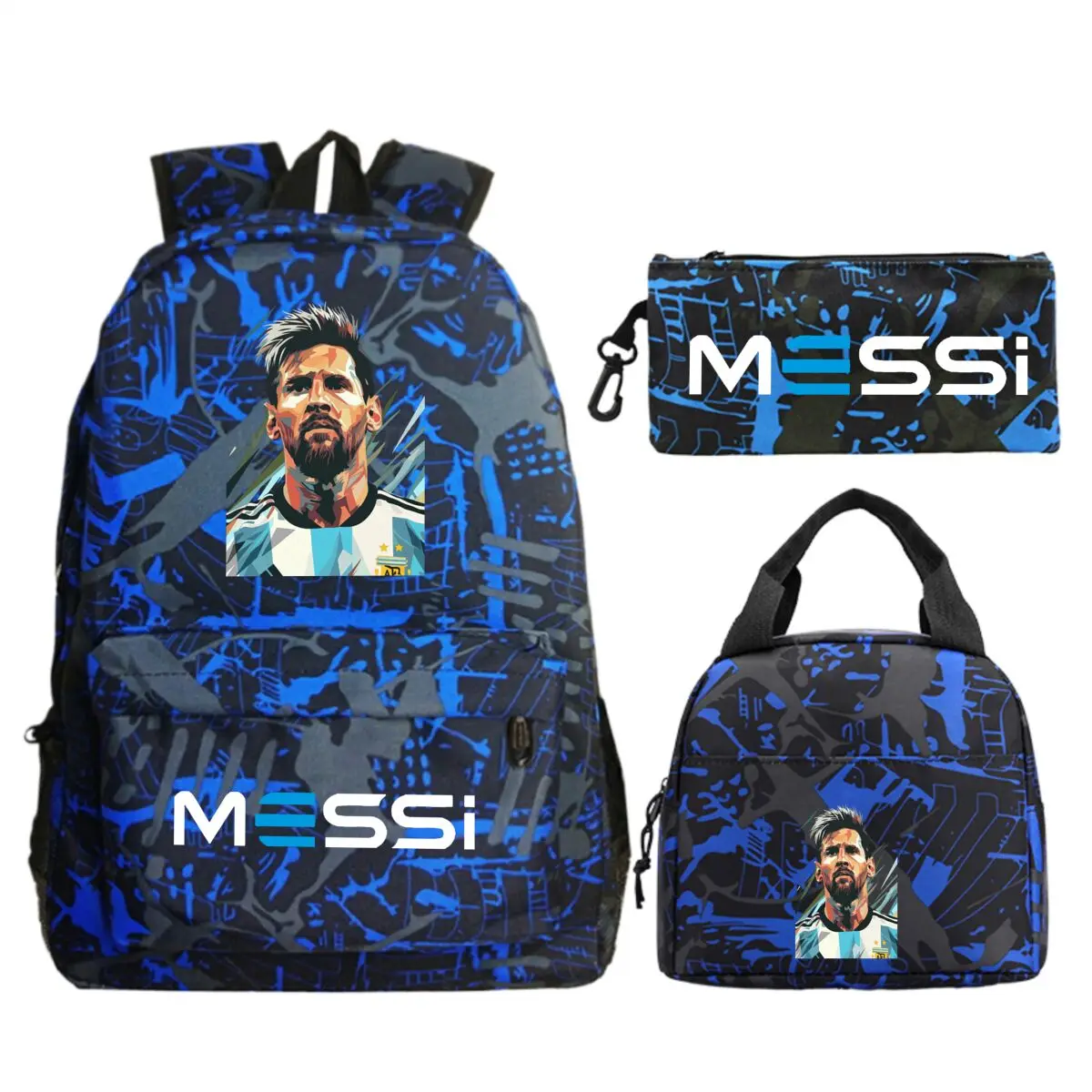 punk-football-star-3pcs-set-backpack-fun-pencil-case-soccer-lover-trend-lunch-bags-bookbag-3pc-set-boy-girl-fashion-bagpack-gift