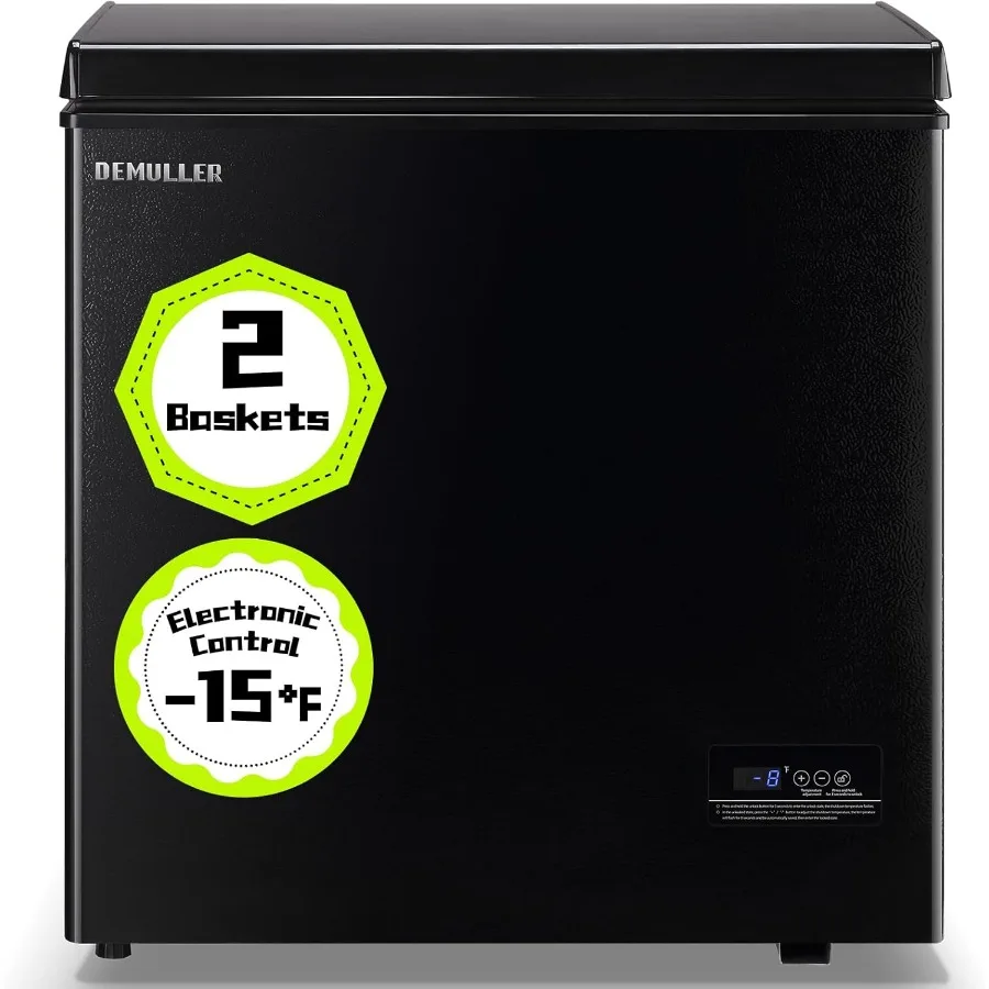 

Chest Deep Freezer with 2 Hanging Baskets Electronic Control to 1 Top Open Door Open Freezer Energy Saving Quiet Operation Perf